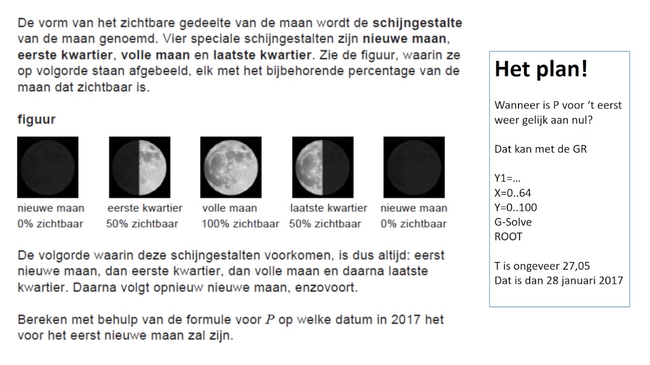 Examentraining schijngestalten van de maan - YouTube