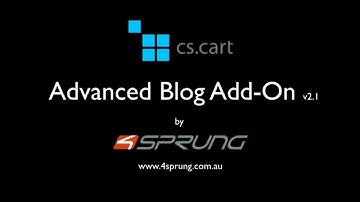 Advanced Blog Add-On for CS Cart 2.1 (Compatible with CS cart 4.3x)