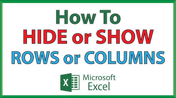 Microsoft Excel: How To Hide Or Unhide Rows Or Columns In Excel | 365 |