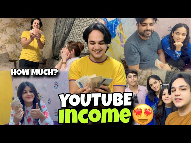 OUR FIRST PAYMENT FROM YOUTUBE // YOUTUBE NE KITNE PAISE DIYE? class=