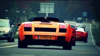 3x Lamborghini Gallardo w/ Quicksilver Lovely Sounds! - 1080p HD Lamborghini Gallardo Lovely Sound