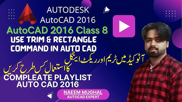 Use Trim and Rectangle Command in AutoCAD Class 8 | Rectangle & Trim Command | #OnlineTrainingWorld