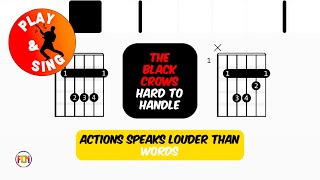 THE BLACK CROWS - Hard to handle | Scrolling Guitar Chords &amp; Lyrics