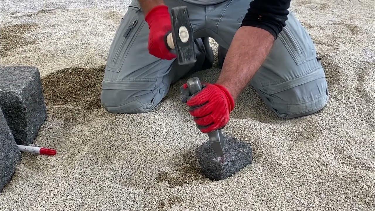 Naturstein bearbeiten Dreiecke schlagen YouTube
