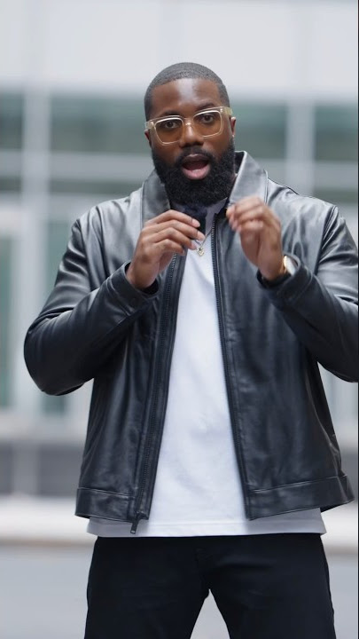 Every Man Should Own A Black Leather Jacket | Chris Kabeya #shorts