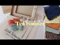 𝙉𝙚𝙬 DIY취미생활🧶 리틀위버 언박싱 & 핀룸으로 티코스터 만들기 making a tea coaster with pin loom