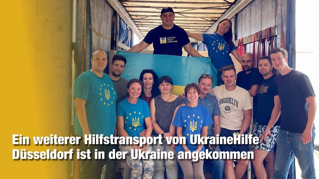 Ein weiterer Hilfstransport von UkraineHilfe Düsseldorf ist in der Ukraine angekommen.