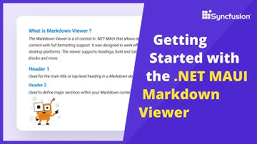 Getting Started with the .NET MAUI Markdown Viewer