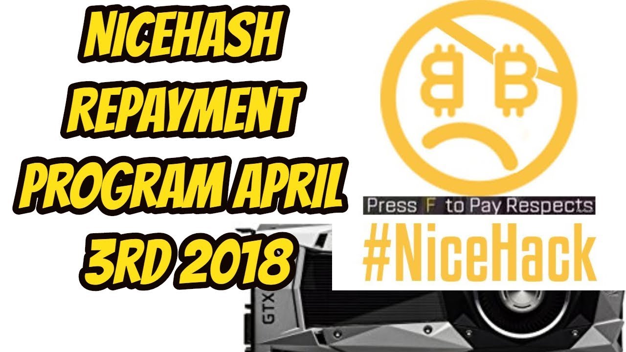 NiceHash Repaying another 10% april 3rd mining news