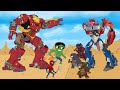 Transformer Optimus Prime, GODZILLA &amp; KONG vs HULK, SPIDERMAN &amp; HULKBUSTER: Size Comparison