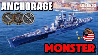 Anchorage - a MONSTER of a Cruiser??? World of Warships Legends (Mobile)