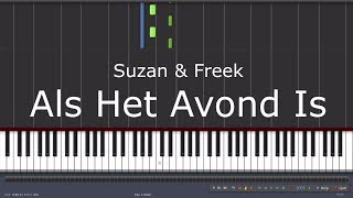 Suzan & Freek - Als Het Avond Is - Piano Tutorial Makkelijk