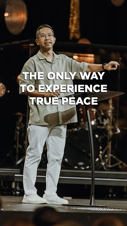 The only way to true peace…