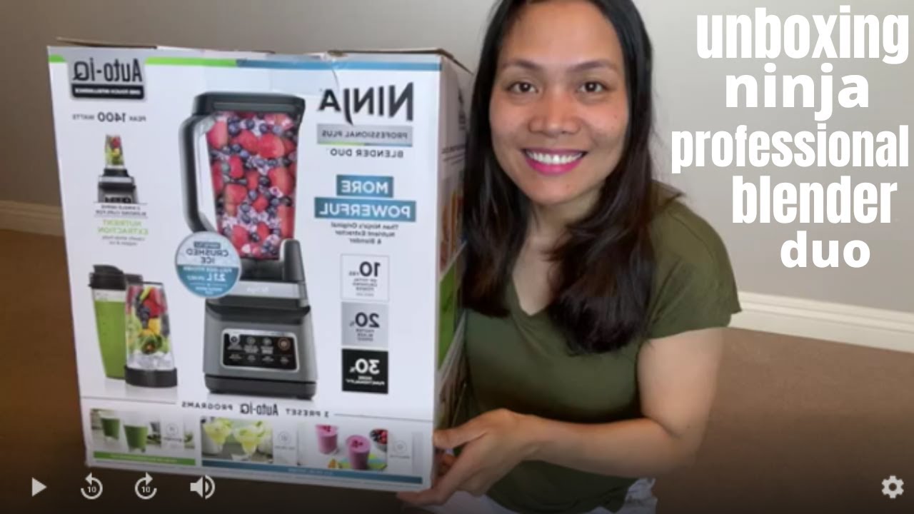 Ninja Professional Plus Blender Duo Auto IQ BN750 Series Unboxing and  Review 