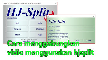 Cara menyatukan video menggunakan hjsplit