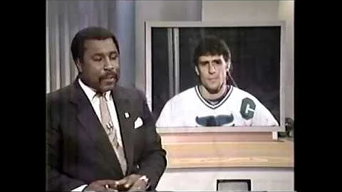Ron Francis (Whalers) - WTNH News Partial Intervie...