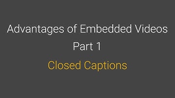 Closed Captions for Video