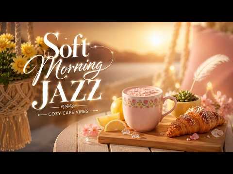 Soft Morning Jazz and Gentle Bossa Nova Piano | Cozy Café Ambience Relaxation Music