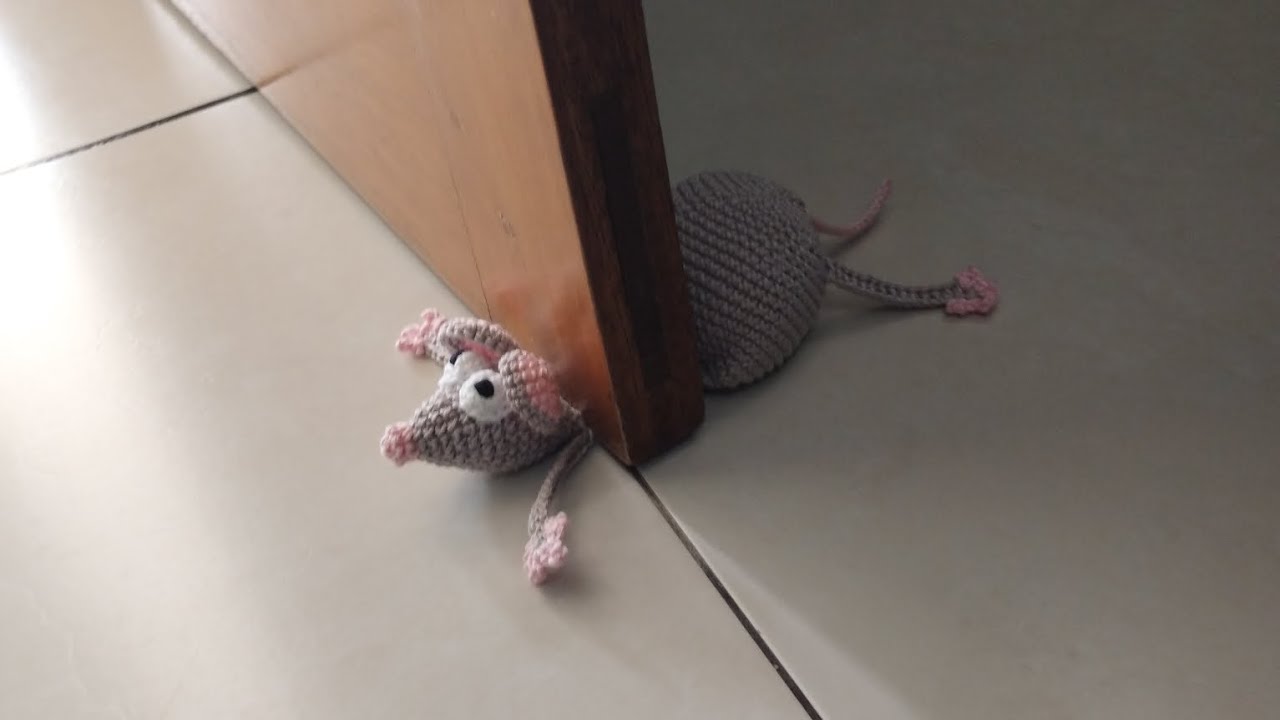 Ratinho peso de porta parte 2  #amigurumi #artesanato #croche #pesodeporta #tutorial #façavocêmesmo