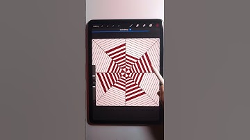 Draw this easy Optical Illusion in Procreate #ipadproart #opticalillusion #illusion #shorts