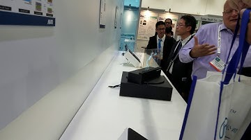 AUO Booth - Transparent Screen Technology, Display Week 2018