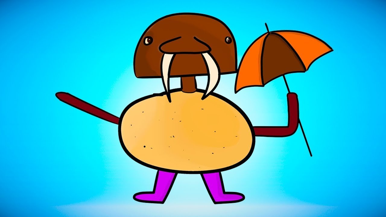 playing minecraft with my potato walrus - playing minecraft with my potato walrus
