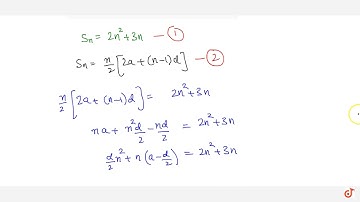 If the sum of  ltmath gt  ltmi gtn lt/mi gt  lt/math gt terms of an A.P. is  ltmath gt  ltmrow