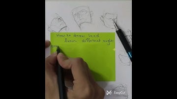 how to draw heads from different angles "EASIER WAY " #shorts