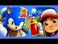 Subway Surfers Vs Sonic Dash 2 Sonic Boom Gameplay Android IOS