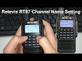 How to Manually Set the Channel Name on Retevis RT87