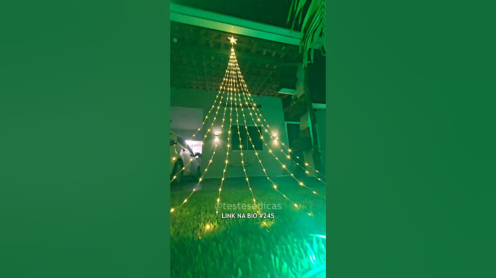 Árvore de NATAL de LED em Cascata 2 ou 3 Metros com Estrela no Topo