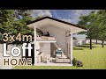 Loft House  3x4 meters