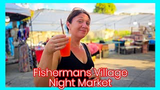 Fishermans Village Night Market #thailand #food #samui #video