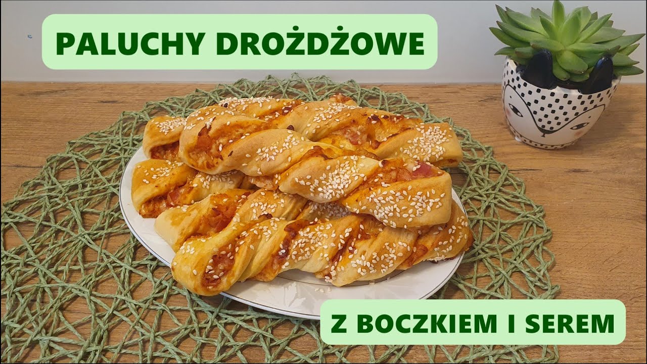 Paluchy drożdżowe z boczkiem i serem. Prosty przepis na świderki drożdżowe / 