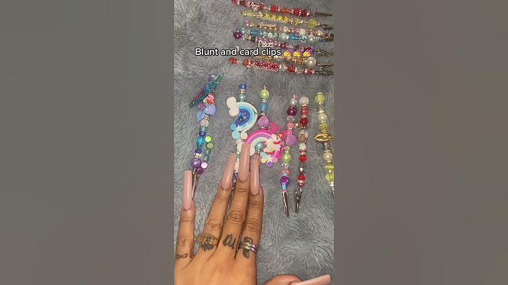 Nail tech hacks: blunt & credit card clips #fok #nailhacks #bluntclips