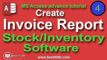 Create Invoice Report | Stock Management Software #MSAccess Advance Tutorials Bangla | Best IT Life