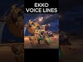 Ekko Voice Lines #2xko #riotgames #fightinggames