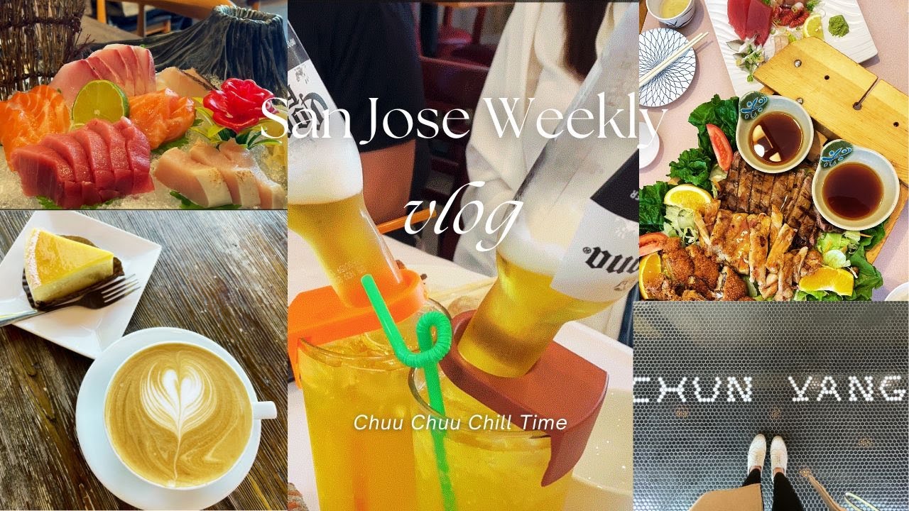 [San Jose vlog] Kazoo Sushi Chun Yang Tea Oc Lau Nuong Sushi Pro Caffe Bene YouTube