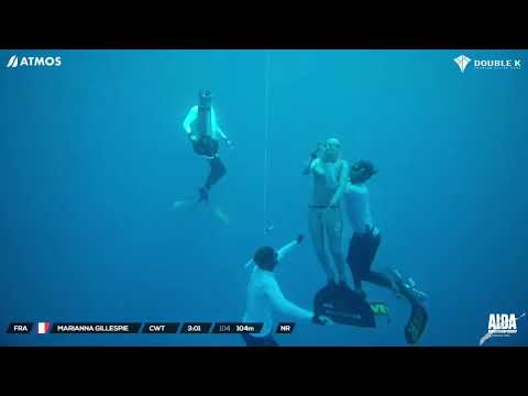 AIDA Freediving World Championship 2022 - Marianna Gillespie CWT 104 black out