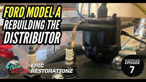 1930 Ford Model A Restoration - Ep. 7 Distributor Rebuild | Epic Neon | Epic Restorationz