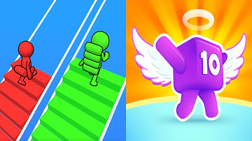 Bridge Race VS Level Up Numbers - All Level Gameplay Android iOS Ep1