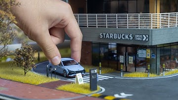 Making the MOST detailed Starbucks diorama EVER! in 1/64 scale (Part 2)
