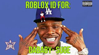Dababy Suge Roblox Music Id Code April 2021 Youtube - roblox id dababy suge