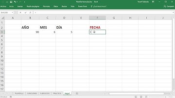 Función FECHA en Excel