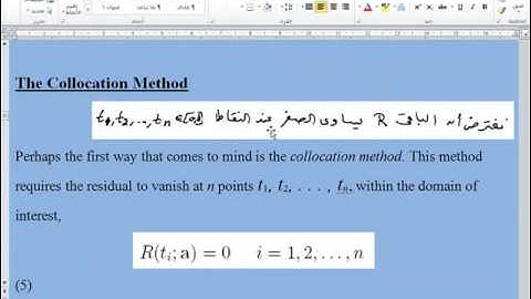 1 Collocation Method