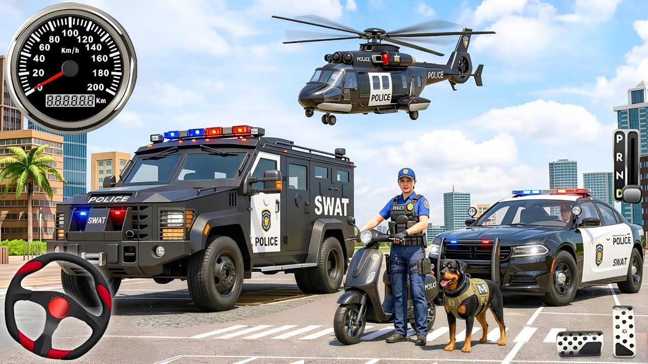 🚓 Police Car Chase Simulator 3D – Real City Cop Pursuit Gameplay (Android)