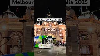 Melbourne Australia 2025 Walking at Night in the City #beautifulcity #citylife #travel