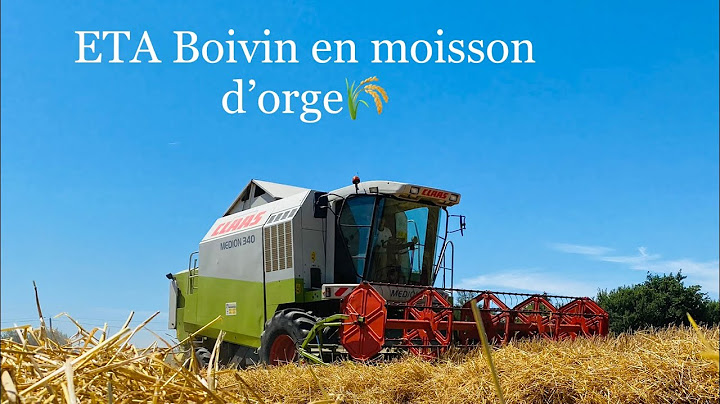 2 jours de moisson d’orge à l’ETA Boivin🌾