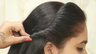Open Hairstyle For Party And Wedding || Front Hairstyle For Long Hair || Saree Hairstyles 2023