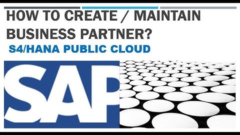 How to create Business Partner / Supplier / Vendor in S4 Hana Public Cloud? #sapfiori #s4hana #sapmm